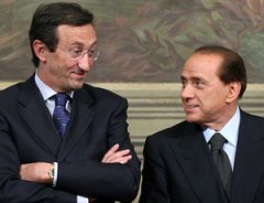 Gianfranco Fini e Silvio Berlusconi