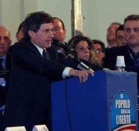 Gianni Alemanno alla manifestazione di Foggia