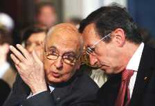 Giorgio Napolitano e Gianfranco Fini