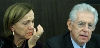 Elsa Fornero e Mario Monti