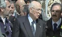 Napolitano in visita nelle aree colpite dal terremoto