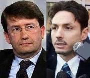 da sin. Dario Franceschini e Pier Silvio Berlusconi