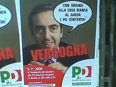 manifesto del pd su Gasparri