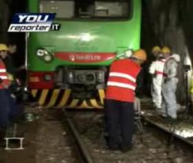 Il treno deragliato