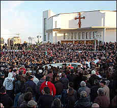 Funerali alla Chiesa della Pace