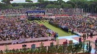 Lo stadio dove si celebrano i funerali