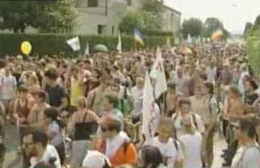 corteo dei No global a Vicenza