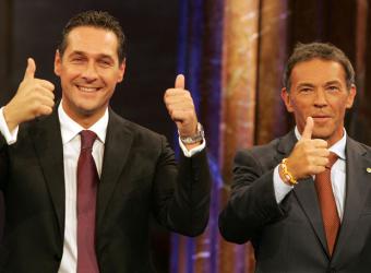 Joerg Haider e Heinz-Christian Strache