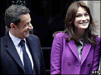 Sarkozy con la moglie Carla Bruni