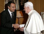 Zapatero e Benedetto XVI