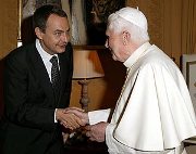 Zapatero e Benedetto XVI