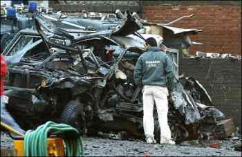 autobomba esplosa il Calle de Gallarza