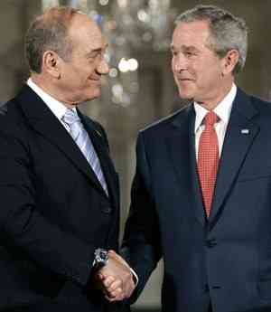 Bush con Olmert