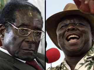 Mugabe e Tsvangirai