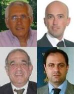 da sin. in senso orario: Barbato, Dello Vicario, Tozzi e Orabona