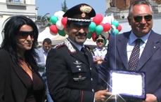 Il colonnello Burgio premiato