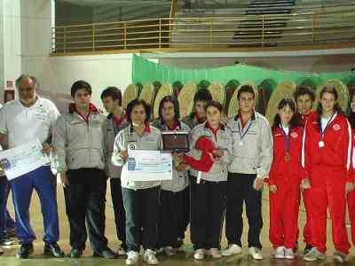 La squadra degli Arcieri Normanni alla Coppa Italia