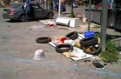 la discarica nel parcheggio