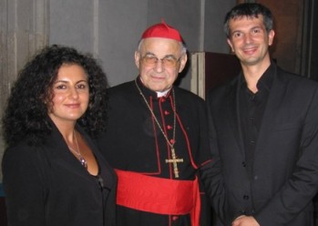 da sin. Roncone, cardinale di Gerusalemme e Di Lella