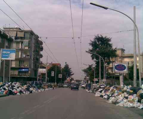 lo scenario su viale della Libertà nei giorni scorsi