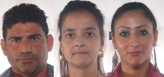 da sin. Giuseppe Papa, Catia Fusellie Sara Borrata