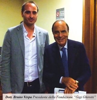 Riccio con Bruno Vespa