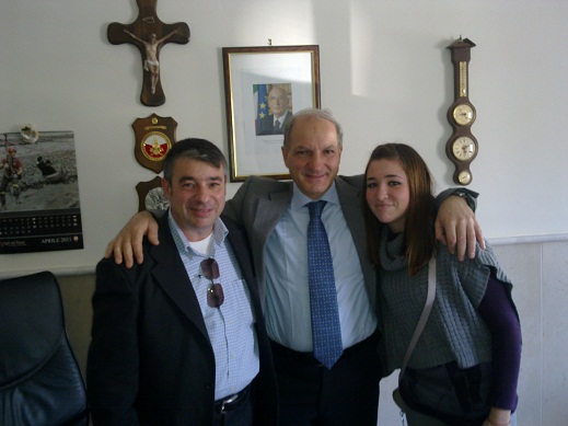 da sin. Liotto, Falbo e Valentina Liotto