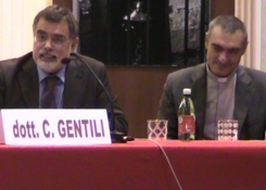 da sin. il prof. Gentili e don Gianni