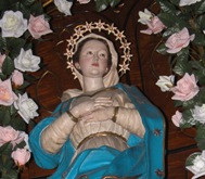 la statua dell'Immacolata