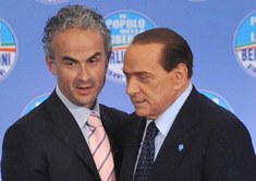 Del Gaudio con Berlusconi