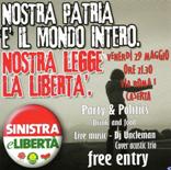 festa di Sinistra e Libertà il 29 maggio