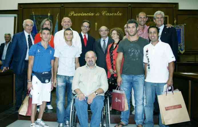 festa per gli olimpionici casertani