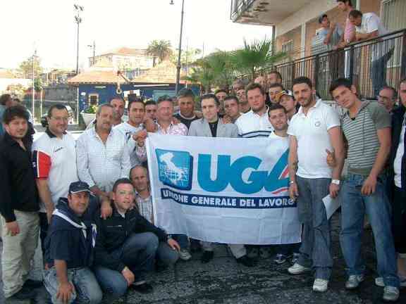 I pescatori porticesi con i rappresentanti Ugl