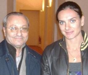 L'assessore De Cristofaro con Ylenia Insinbayeva