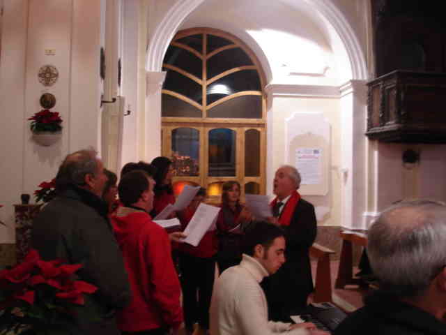 la Schola Cantorum durante il concerto