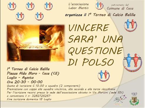 “Torneo di calcio Balilla”