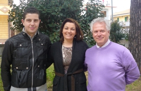 da sin. Armando Vaia, Stella Guarino e Giuseppe Fiorillo