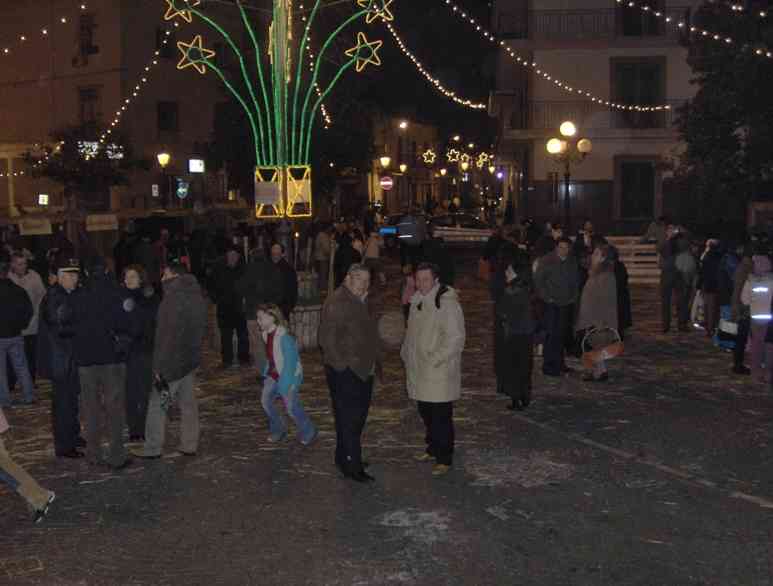 Piazza De Michele allestita per il Presepe vivente