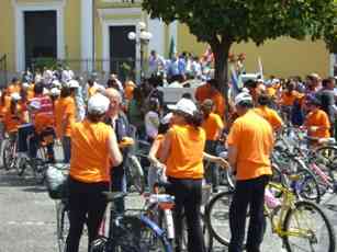 l'arrivo in piazza de Michele