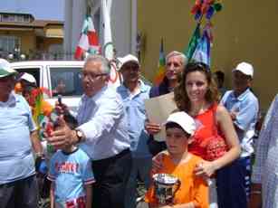 premiazione del partecipante più piccolo