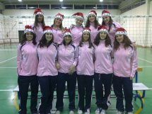 Le ragazze della New Volley in versione natalizia