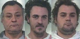Da sin. Erminio, Diego e Lorenzo Riccio