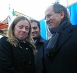 Giorgia Meloni e Domenico Zinzi