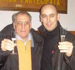 Pascariello e Farina brindano