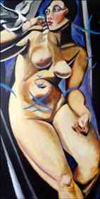 un dipinto di Tamara De Lempicka