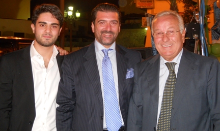 da sin. Roberto Capasso, Di Santo, Ernesto Capasso e 