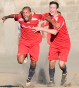 L'esultanza di Vergara dopo il gol