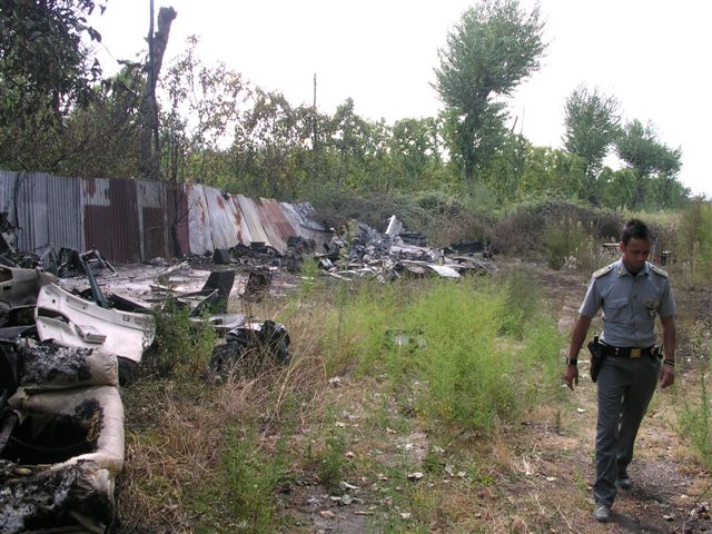 la discarica sequestrata dai finanzieri