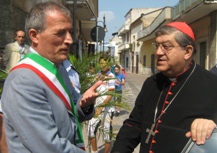 Griffo saluta il cardinale Sepe