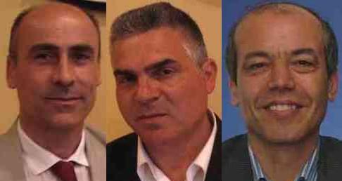 da sin. Di Lauro, Russo e Fabozzi
